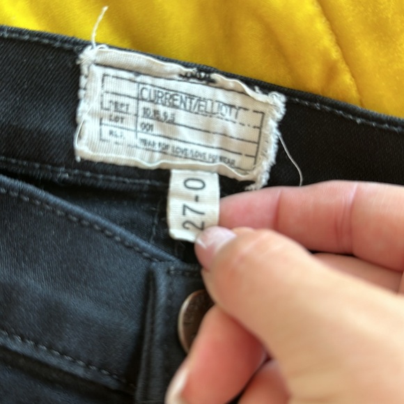 Current/Elliott black skinny jeans size 27 - Picture 3 of 6